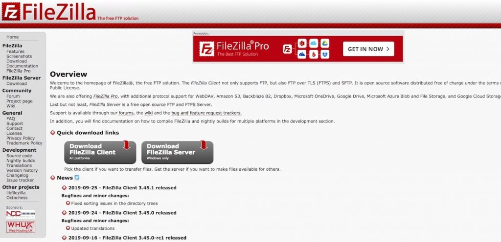 how to install filezilla on centos 7 gui