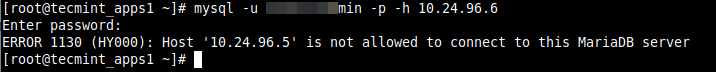 How to Fix ERROR 1130 (HY000): Host is not allowed to connect to this MySQL server 1 - How to Fix ERROR 1130 (HY000): Host is not allowed to connect to this MySQL server