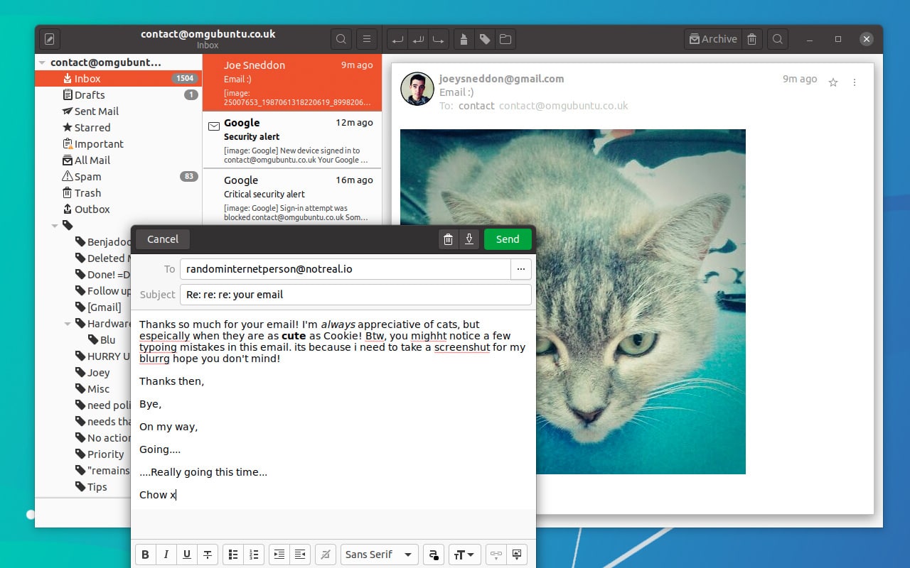 Geary Email Client Is Now Ready for GNOME 40