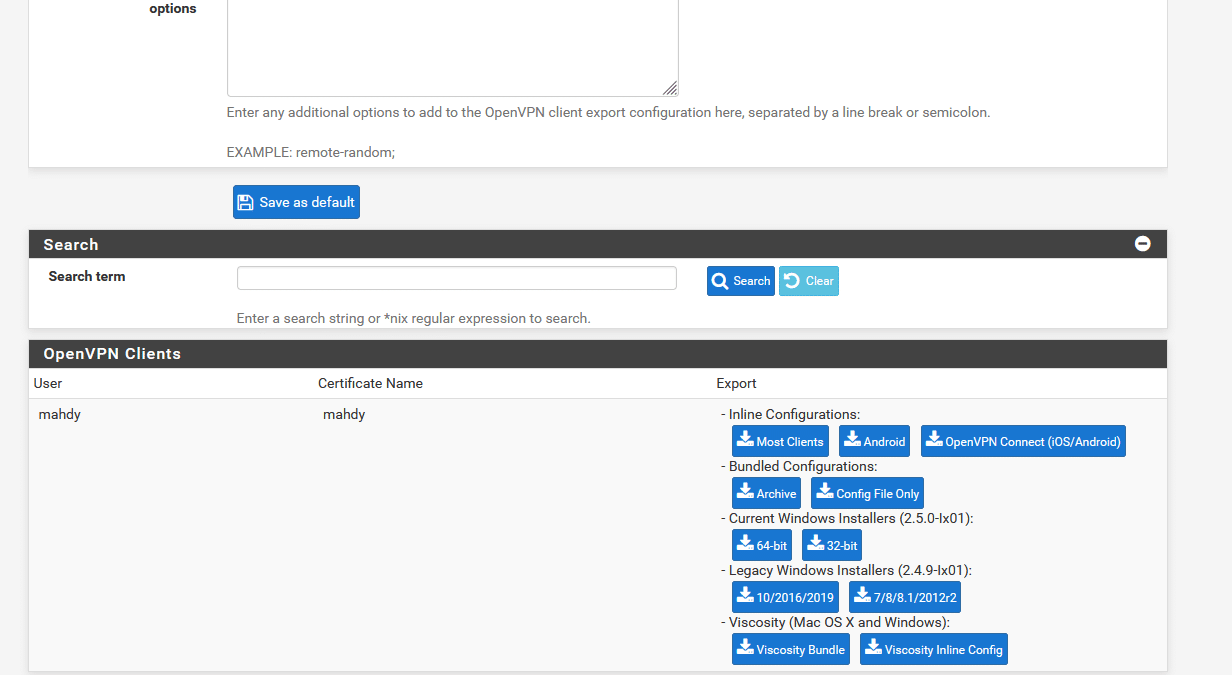 Openvpn Client Profile Example