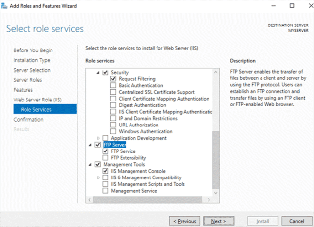 IIS FTPS NEW 640x463-Nejlepší Nejlepší bezplatný FTP Server software v 2021